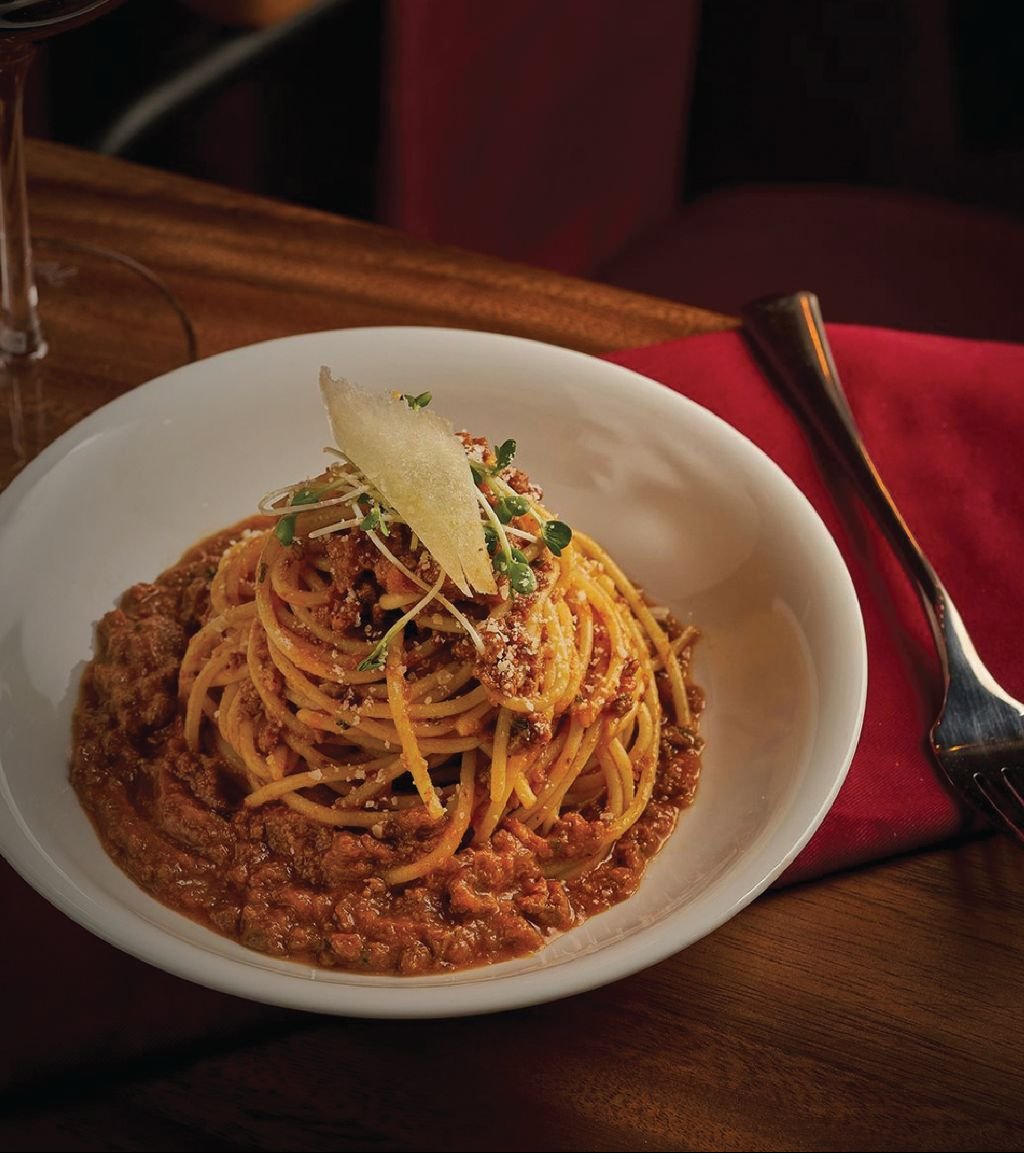 A plate of spaghetti